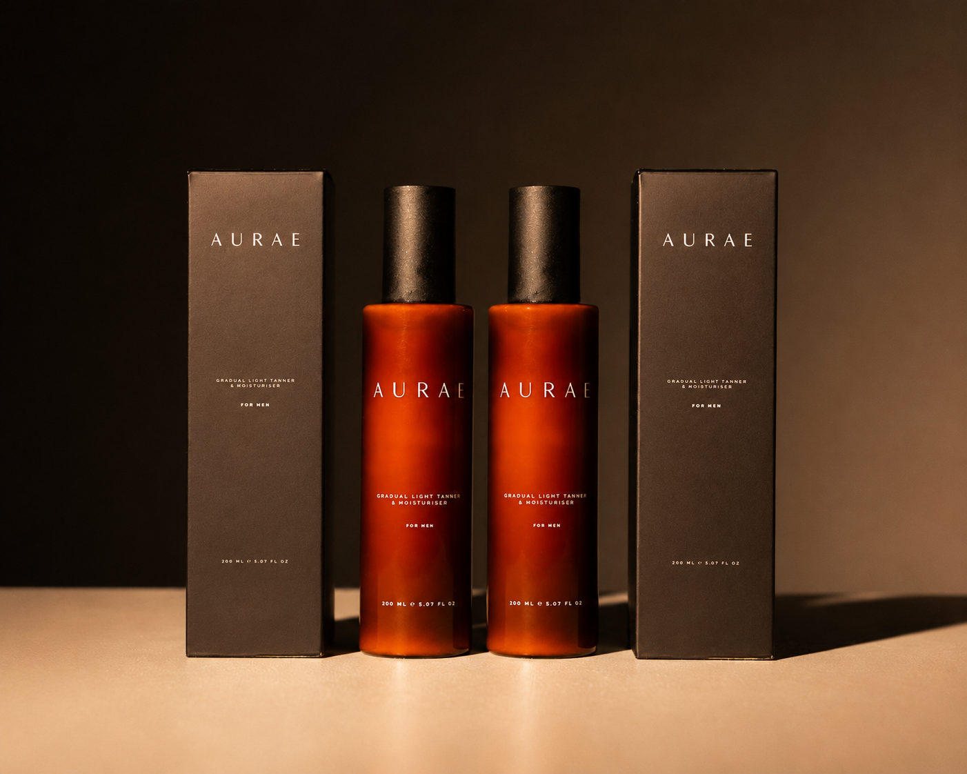AURAE Gradual Light Tanner & Moisturiser — 2 Pack